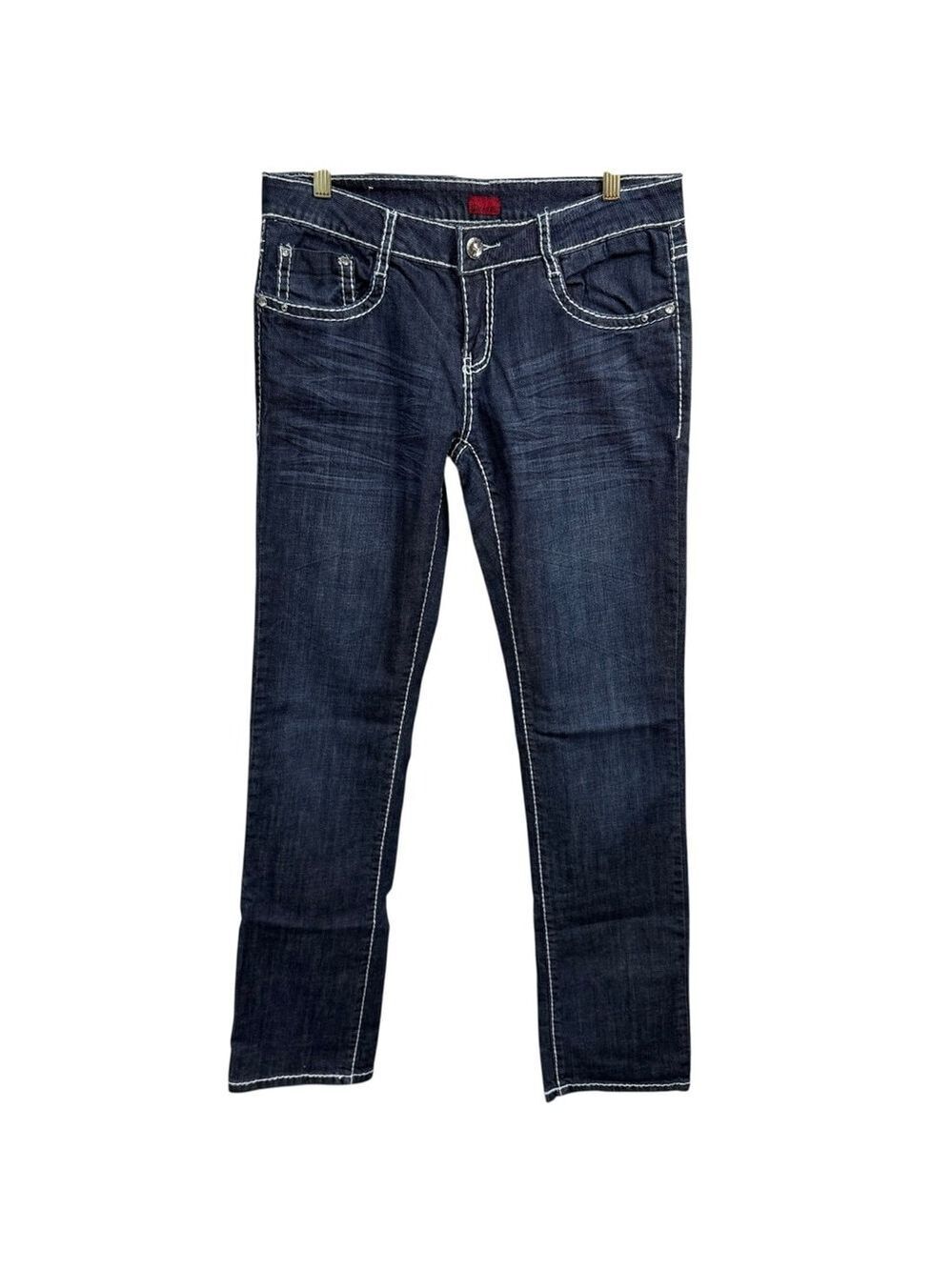Vintage Danesi Jeans Blue Embellished Pockets Size 13